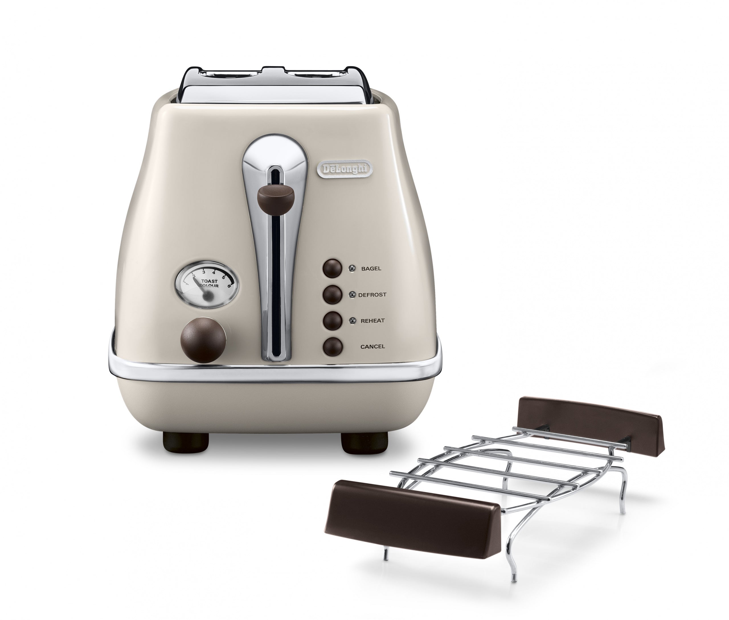 Toaster De'Longhi CTOV 2103.BG beige/brown 900 W Power rating 900 W