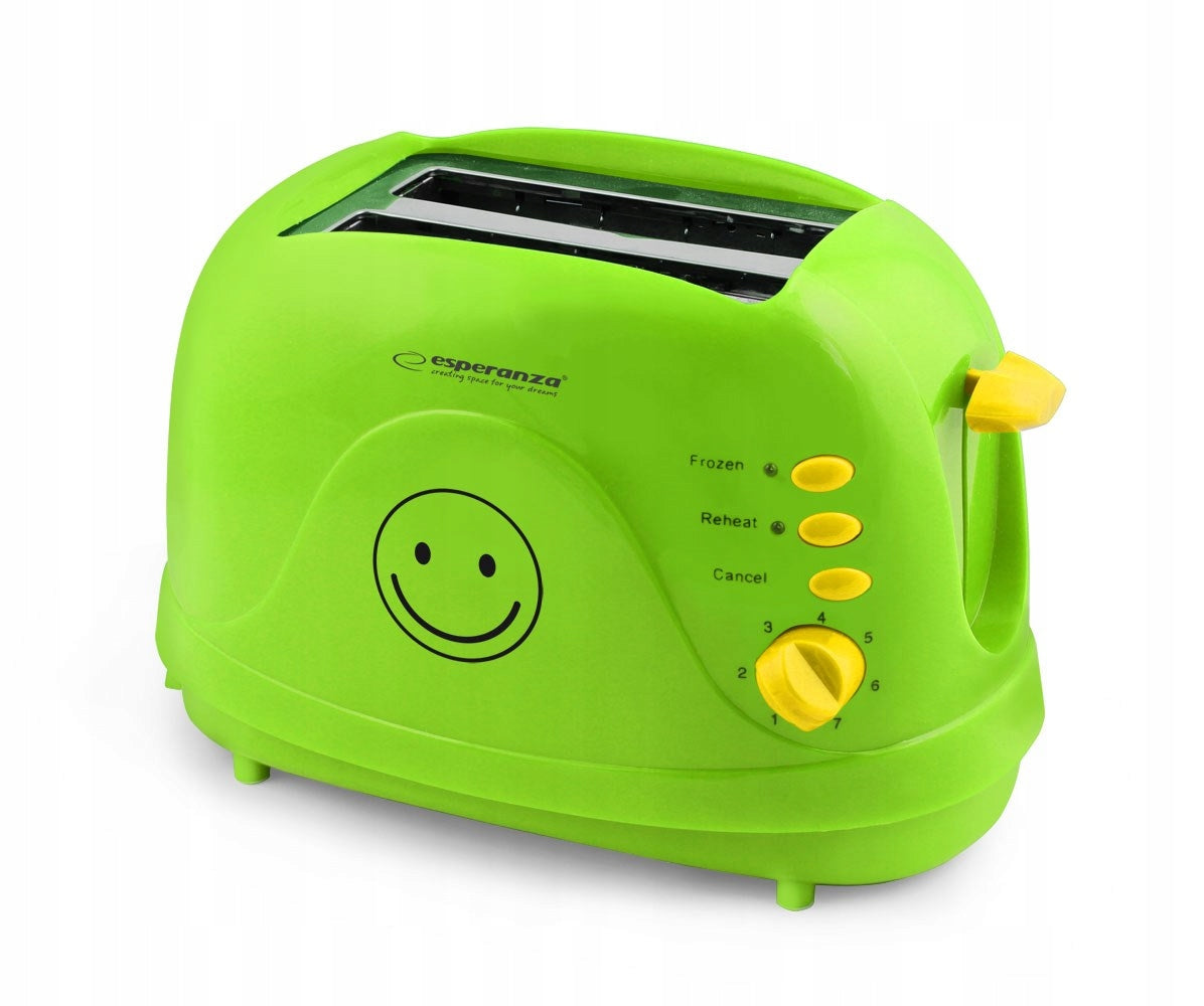 Toaster Esperanza SMILEY EKT003 (750W; green) Brand Esperanza