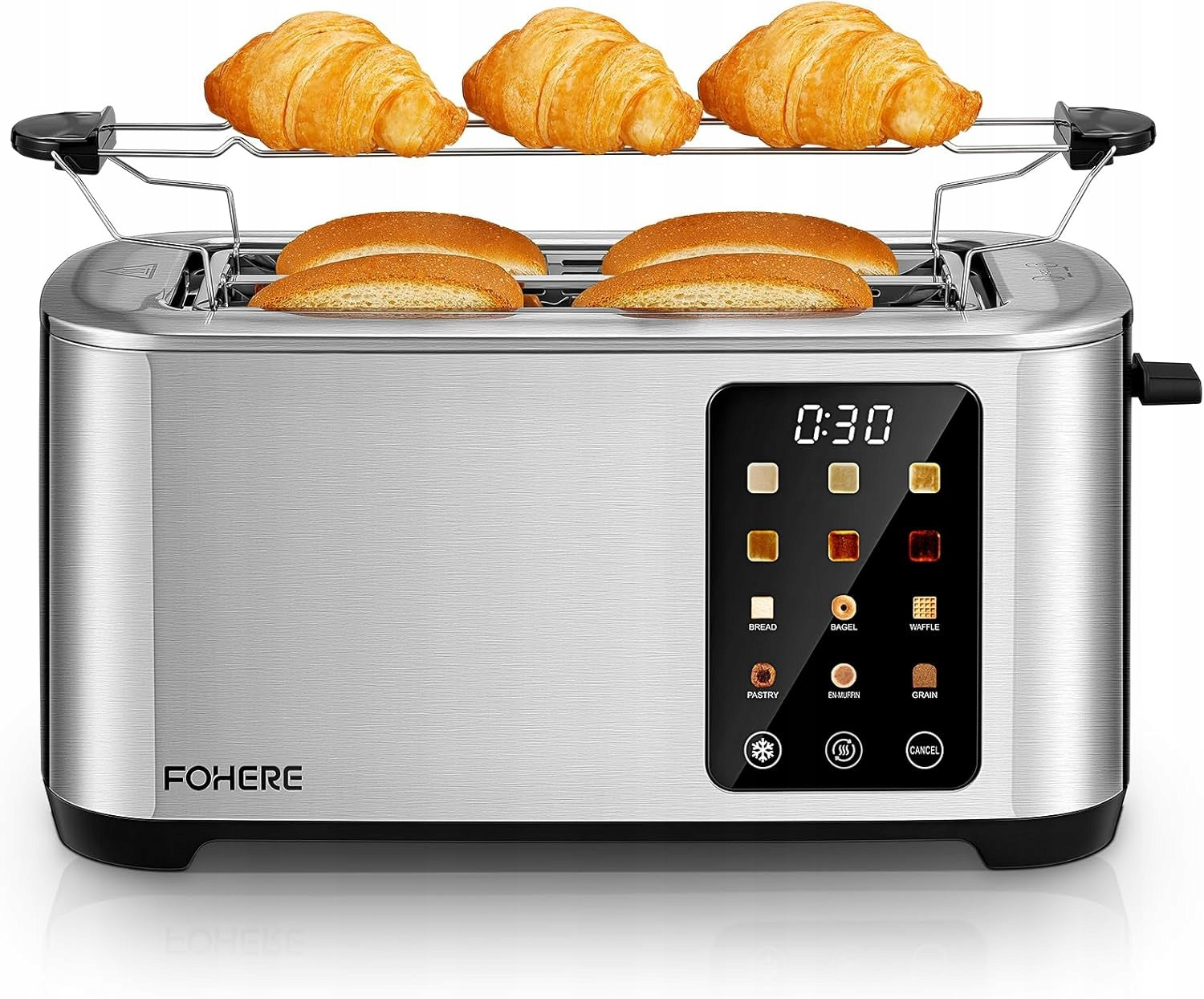 Toaster FOHERE TA7009C silver/grey 1400 W