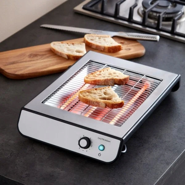 Toaster Flat Toaster QUARTZ GASTRONOMA 900W Flat Toaster New Inox