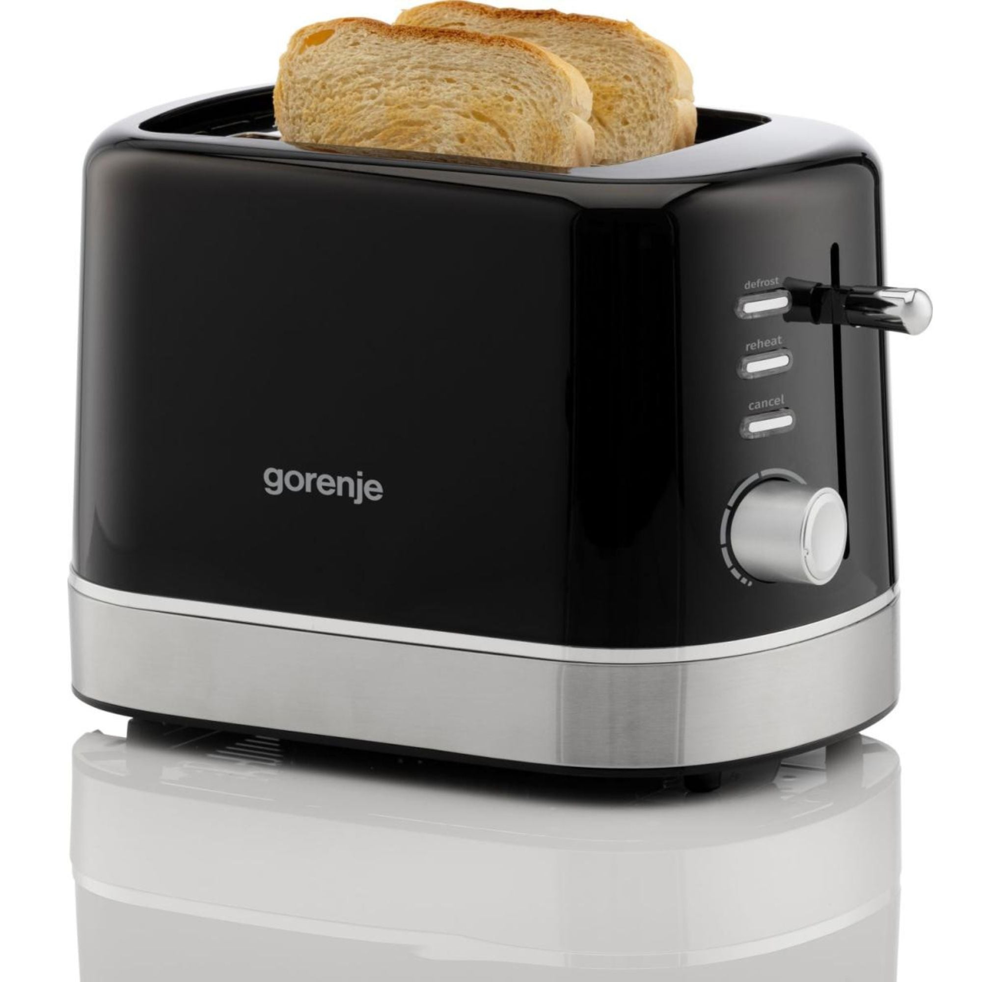 Toaster Gorenje T800DB 2 Toast 7 Degree Toasting Defrosting Roll Grate Power rating 850 W