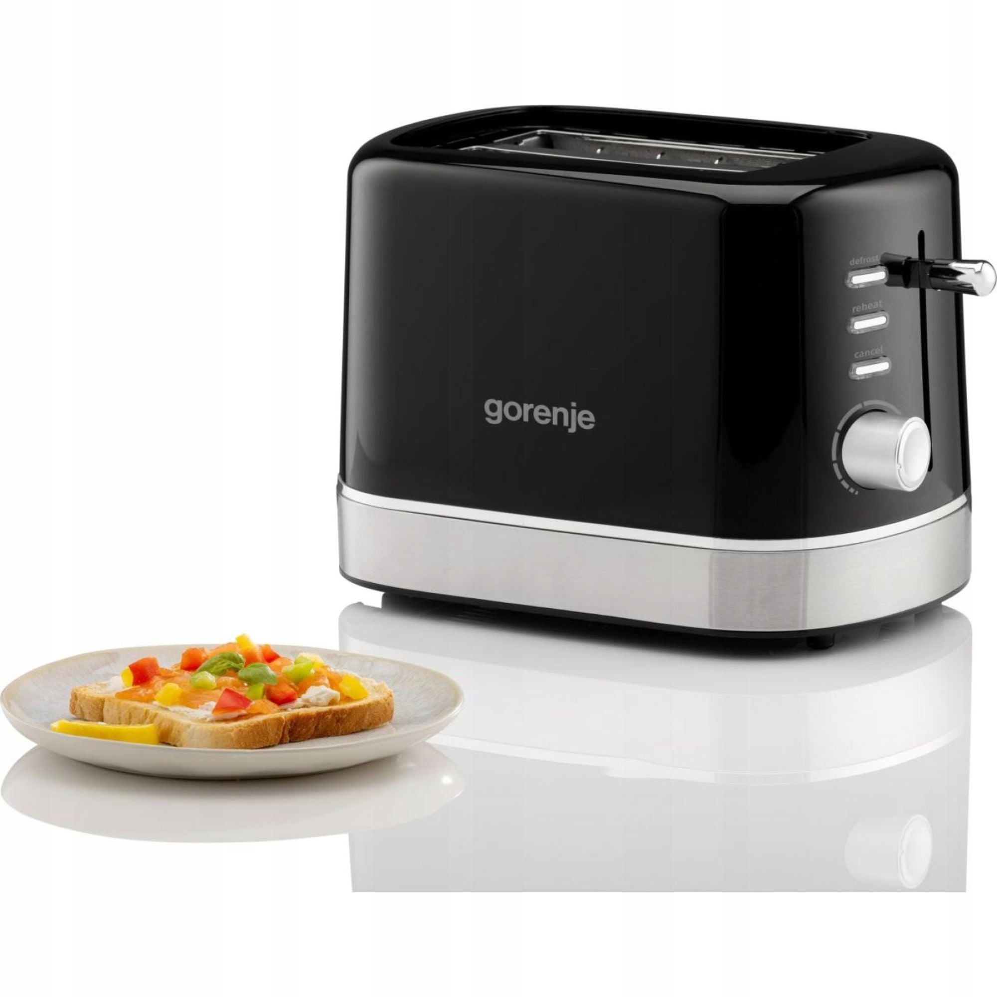 Toaster Gorenje T800DB 2 Toast 7 Degree Toasting Defrosting Roll Grate