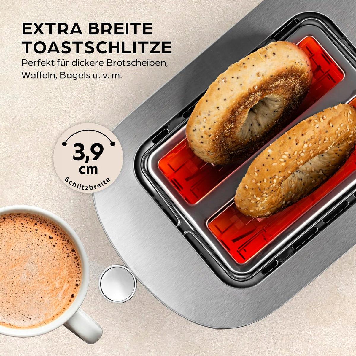 Toaster Gourmetmaxx 15678 black 800 W Packaging status original