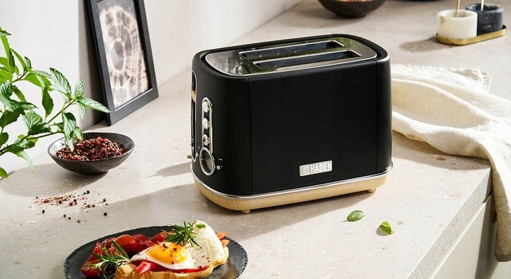 Toaster Haden HAD209252 815W 2toast adjustment tray black Power rating 815 W