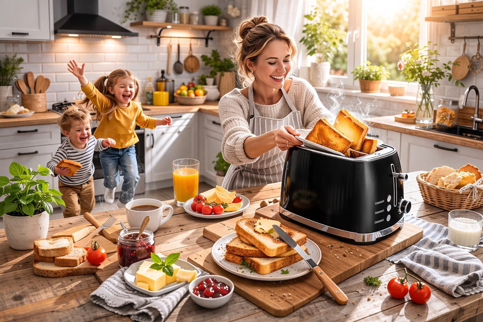 Toaster Hoffen AK-0700247 black 815 W Manufacturer code AK-0700247