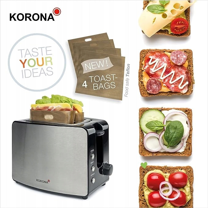 Toaster Korona 21250 silver/grey 850 W Manufacturer code sdfs