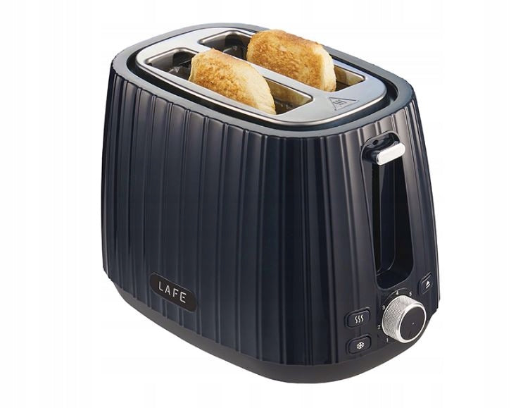 Toaster LAFE Modern Pro Black With crumb tray Function STOP 1080W 7 power