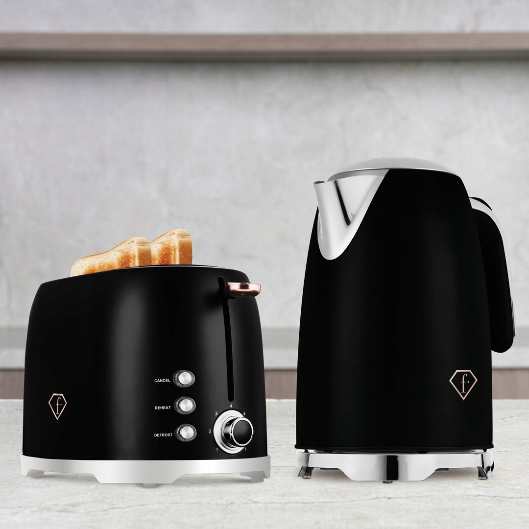 Toaster Matte Black Fashion TV by BerlingerHaus FTV-0111 Brand no brand