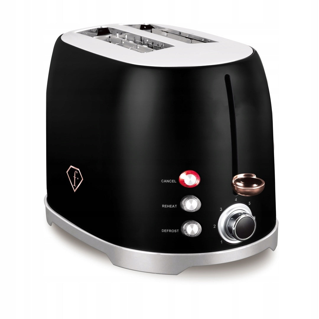 Toaster Matte Black Fashion TV by BerlingerHaus FTV-0111