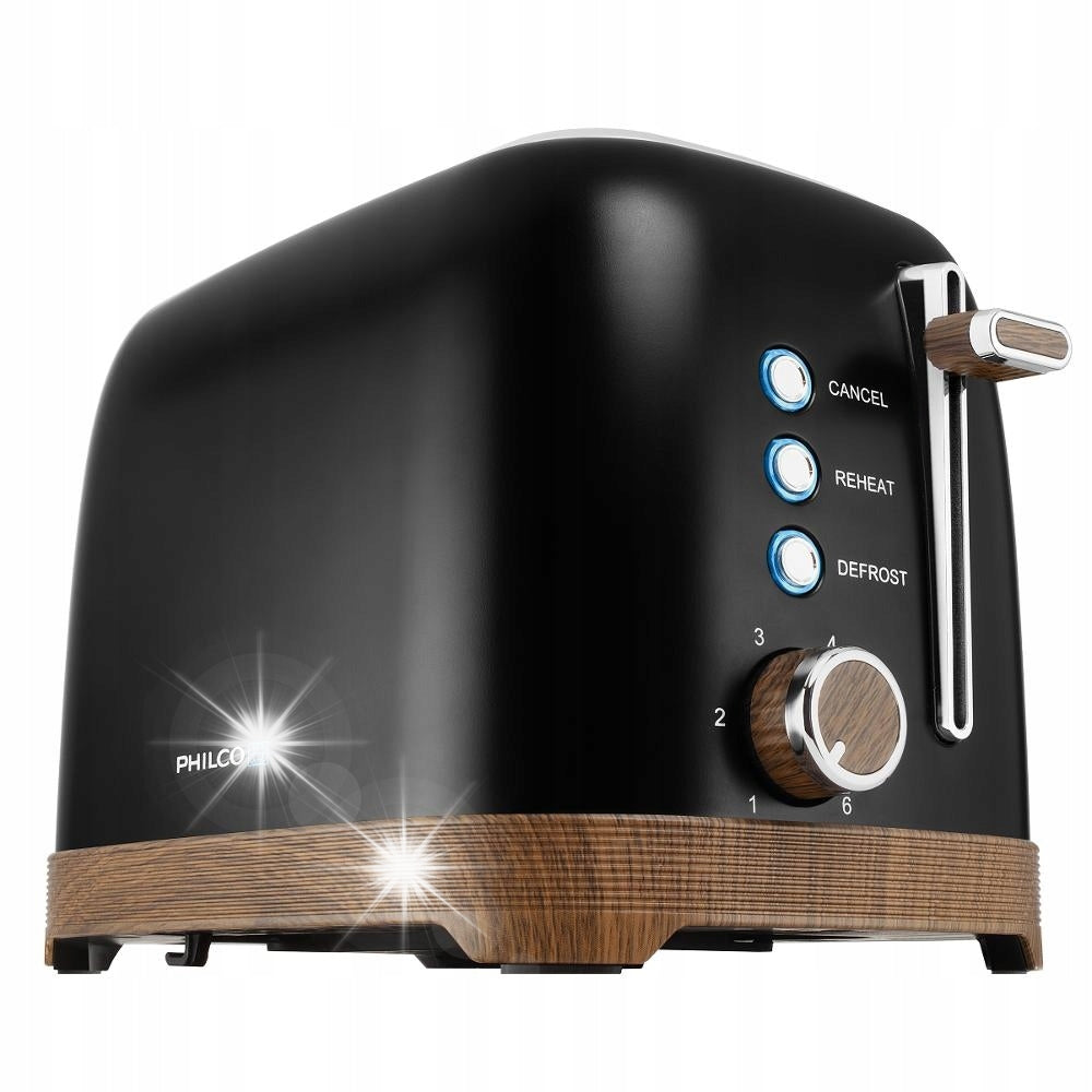 Toaster PHILCO and PHTA 3711B 850W 2 toast timer 7 levels adjustment