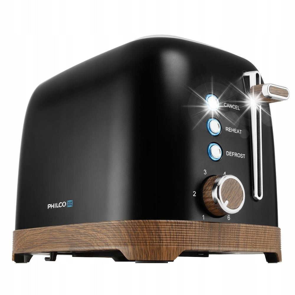 Toaster PHILCO and PHTA 3711B 850W 2 toast timer 7 levels adjustment