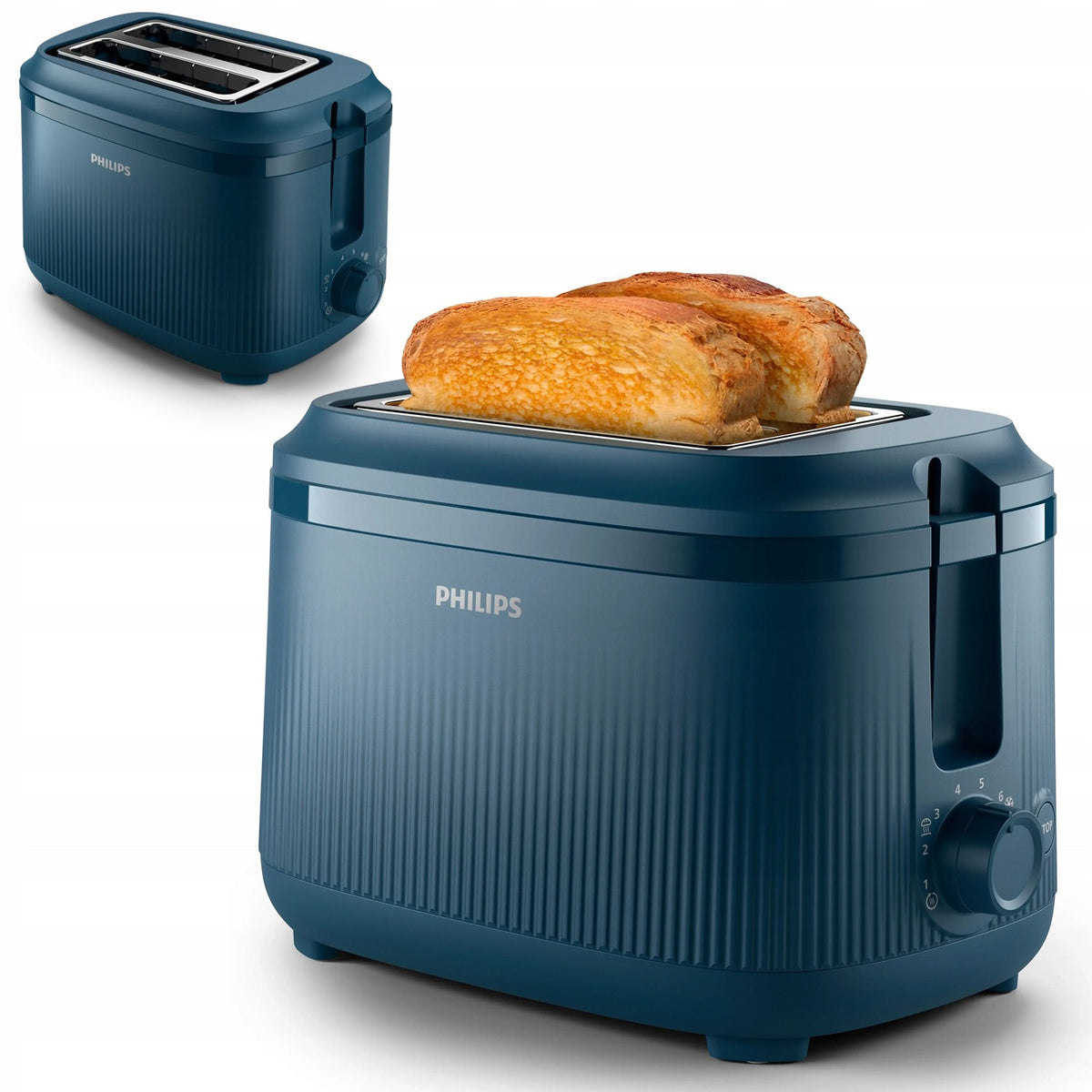 Toaster PHILIPS HD2511/70 Series 3000 blue 830 W bun grate