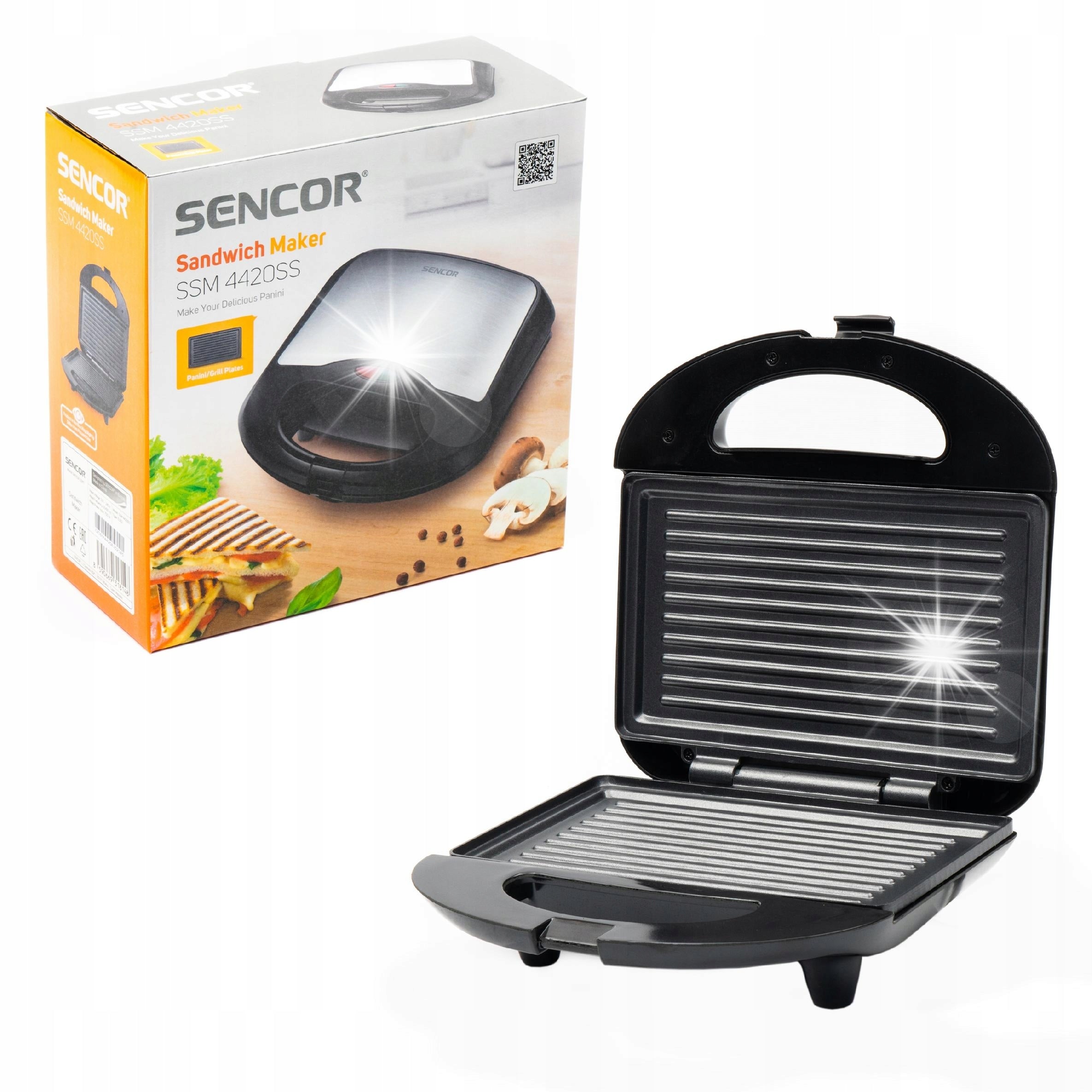 Toaster Panini electric grill Sencor SSM 4420SS sandwich-er maker 700W