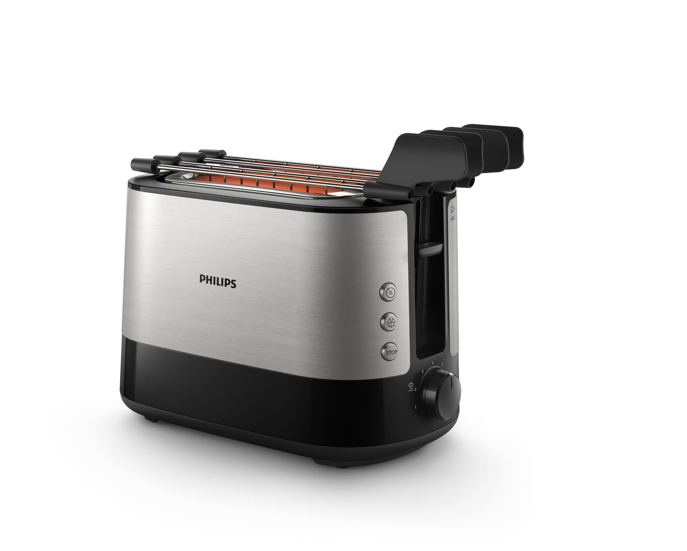 Toaster Philips HD2639/90 2 slices 7 levels defrosting inox