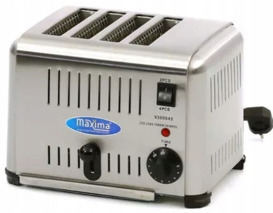 Toaster Professional- 2240 W Capacity for 4 slices Maxima 09300045