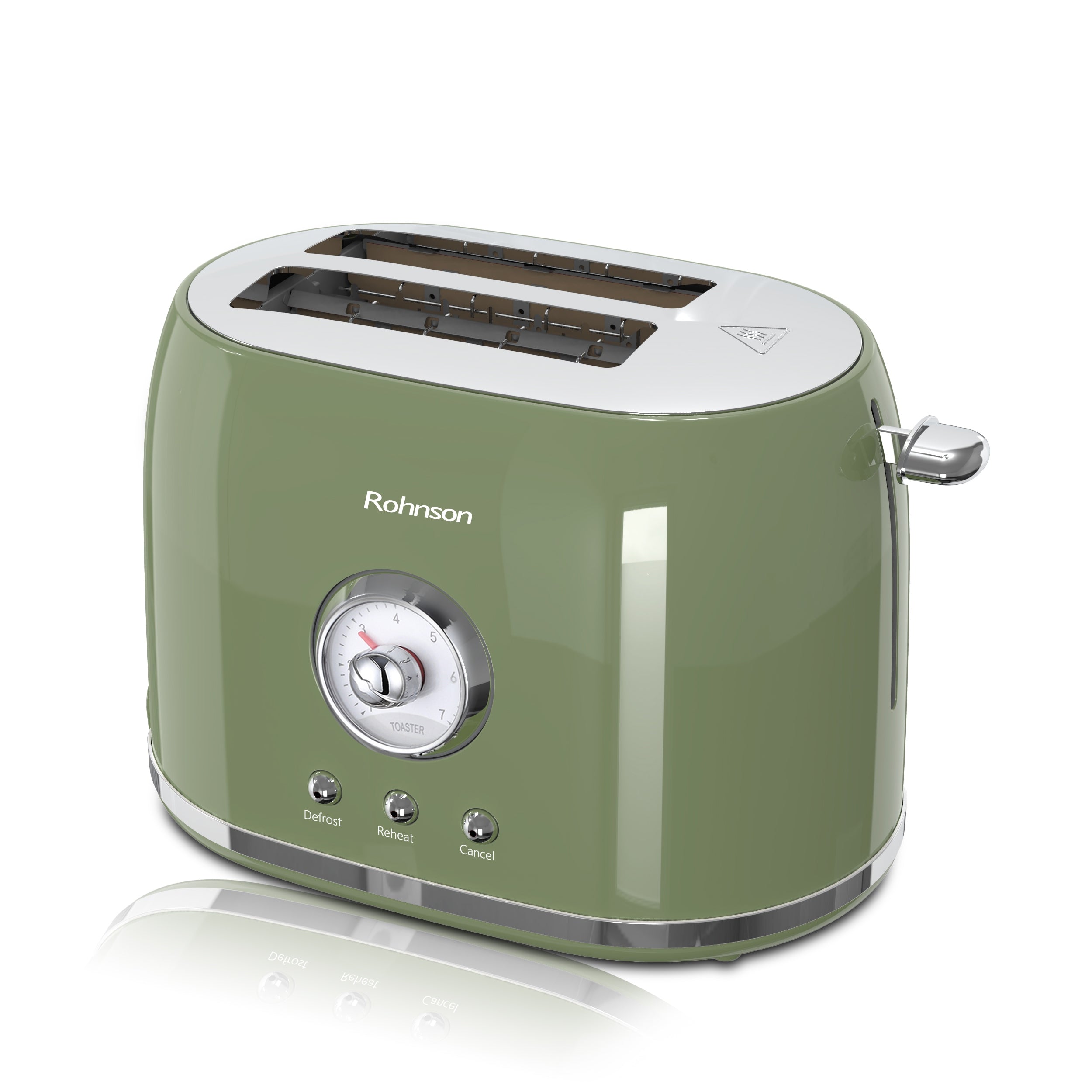 Toaster Rohnson R-2215 green Nostalgia 800 W Brand Rohnson