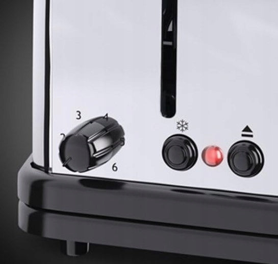 Toaster Russell Hobbs Chester Long Slot 23510-56 1000 W Grating Tray Silver Power rating 1000 W