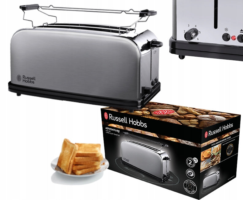 Toaster Russell Hobbs Oxford Long Slot 23610-56 silver/grey 1600 W Manufacturer code 23610-56
