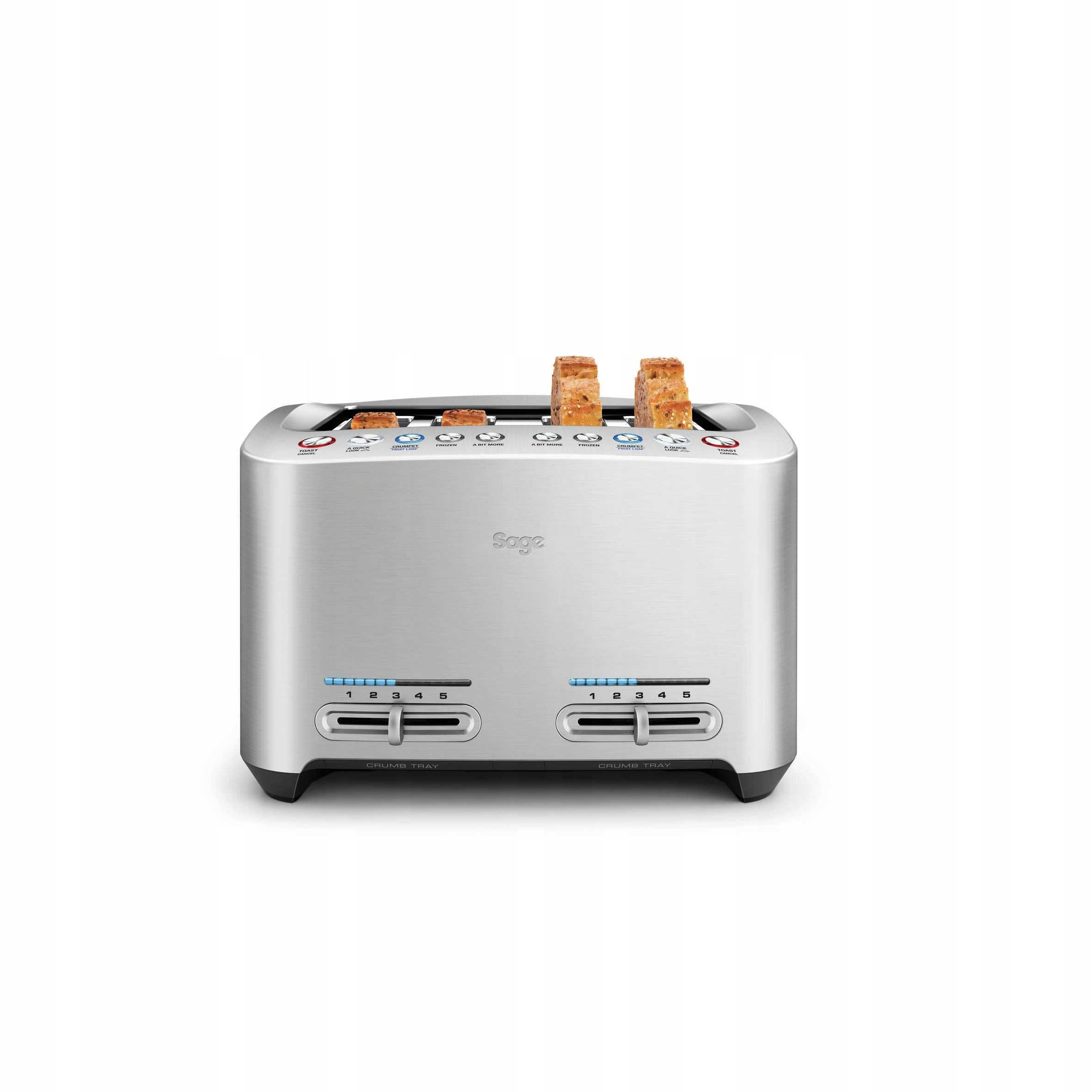 Toaster Sage Appliances STA845BAL2EEU1 silver/grey 1900 W