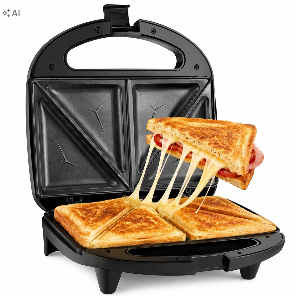 Toaster Sandwich Toaster Toast Nonstick Fast Heating 820W