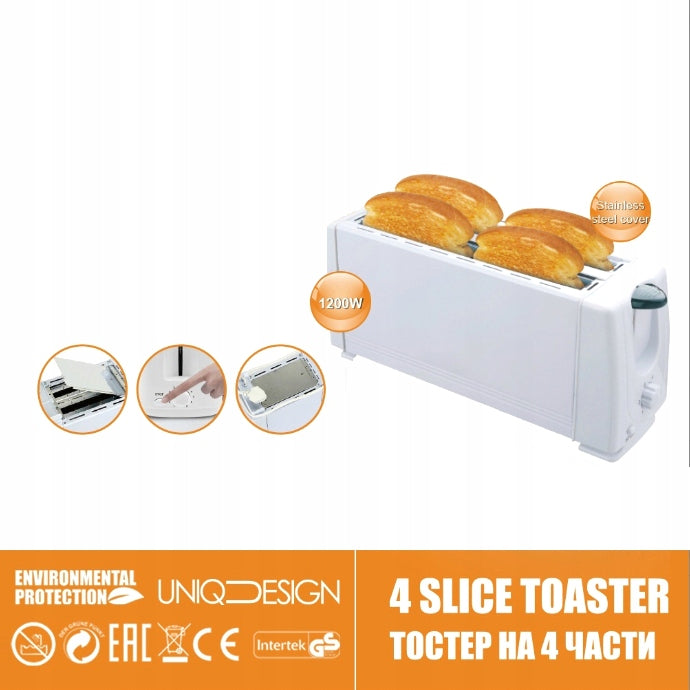 Toaster Standard EU 220V Homemade Stainless Steel Toast Four Pieces Dream