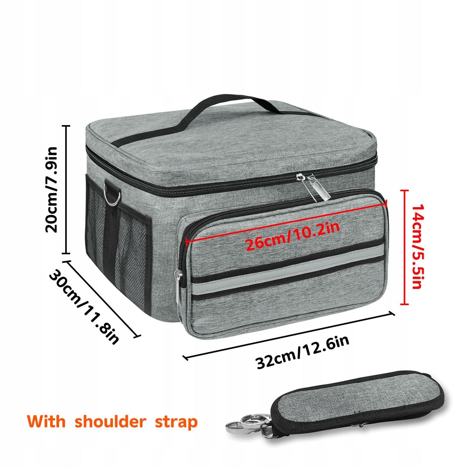 Toaster Storage Bag Multi Pocket Design with Handle Bread Machine Holder Packaging status original