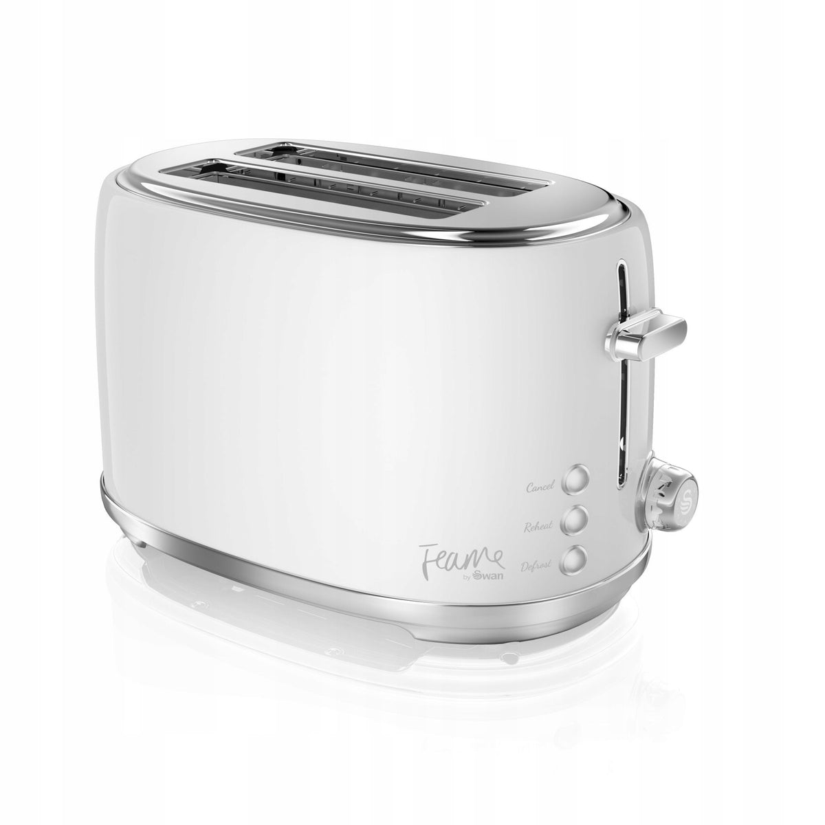 Toaster Swan Truffle 800W white 800W