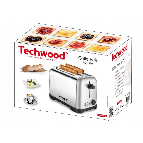 Toaster Techwood TGPI-2018, stainless steel, 700 W Brand Techwood