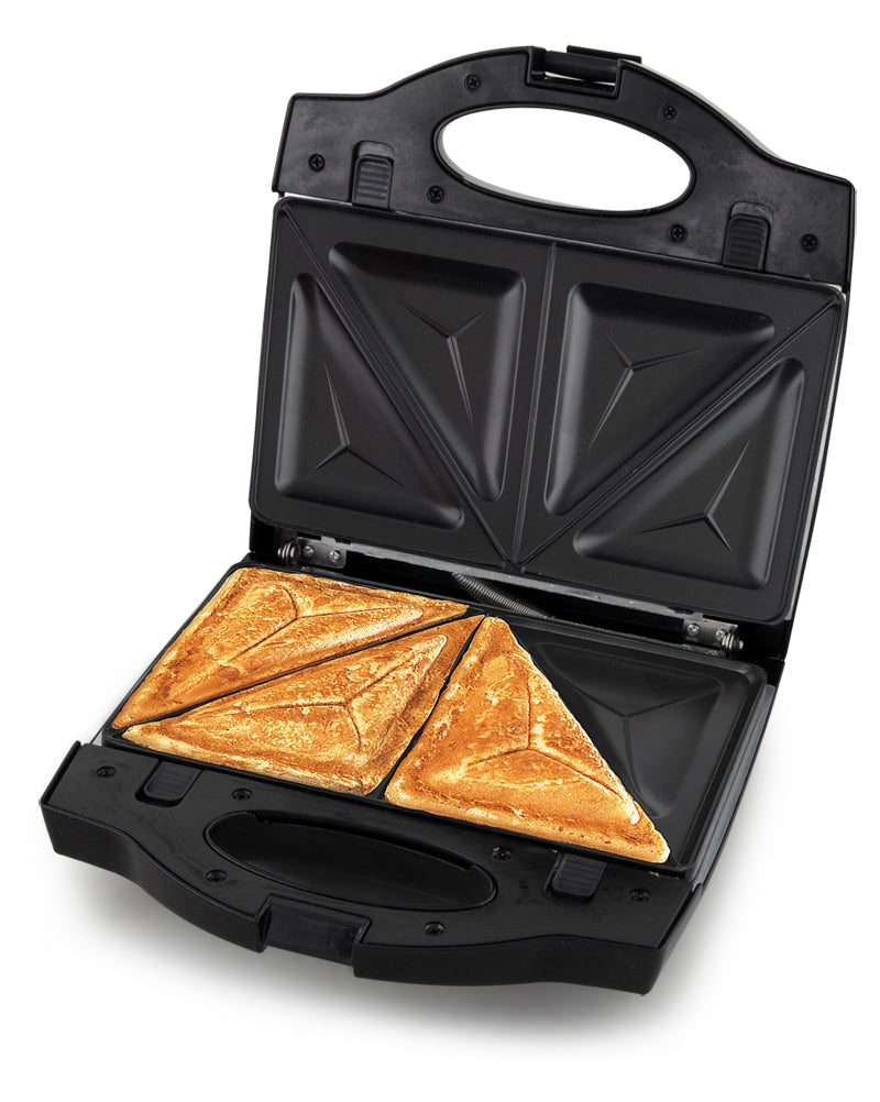 Toaster Waffle Iron 3in1 for Toast Sandwiches 700W Esperanza Muffuletta Sandwich shape triangle