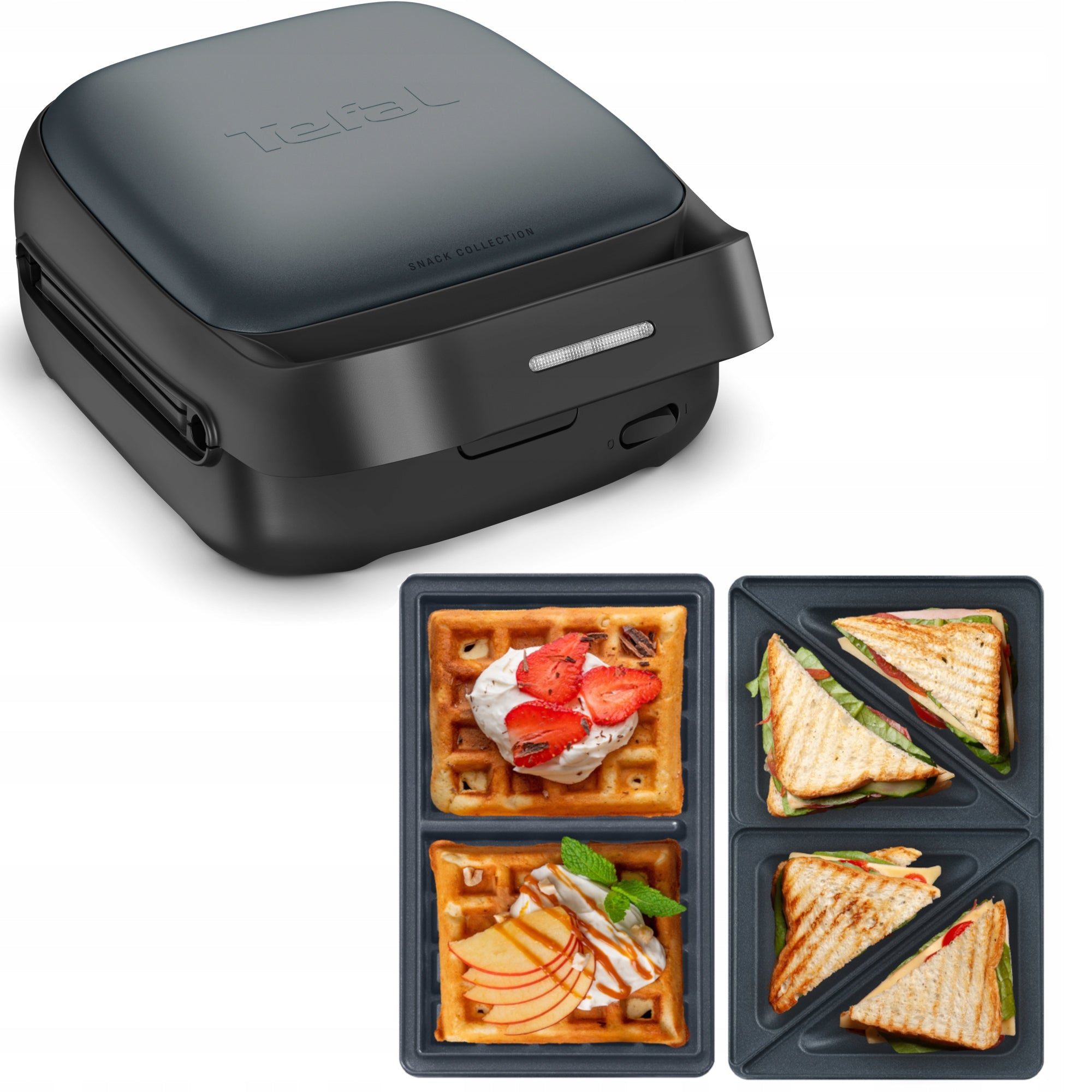 Toaster Waffle Iron TEFAL Snack Collection SW862BF0 700W