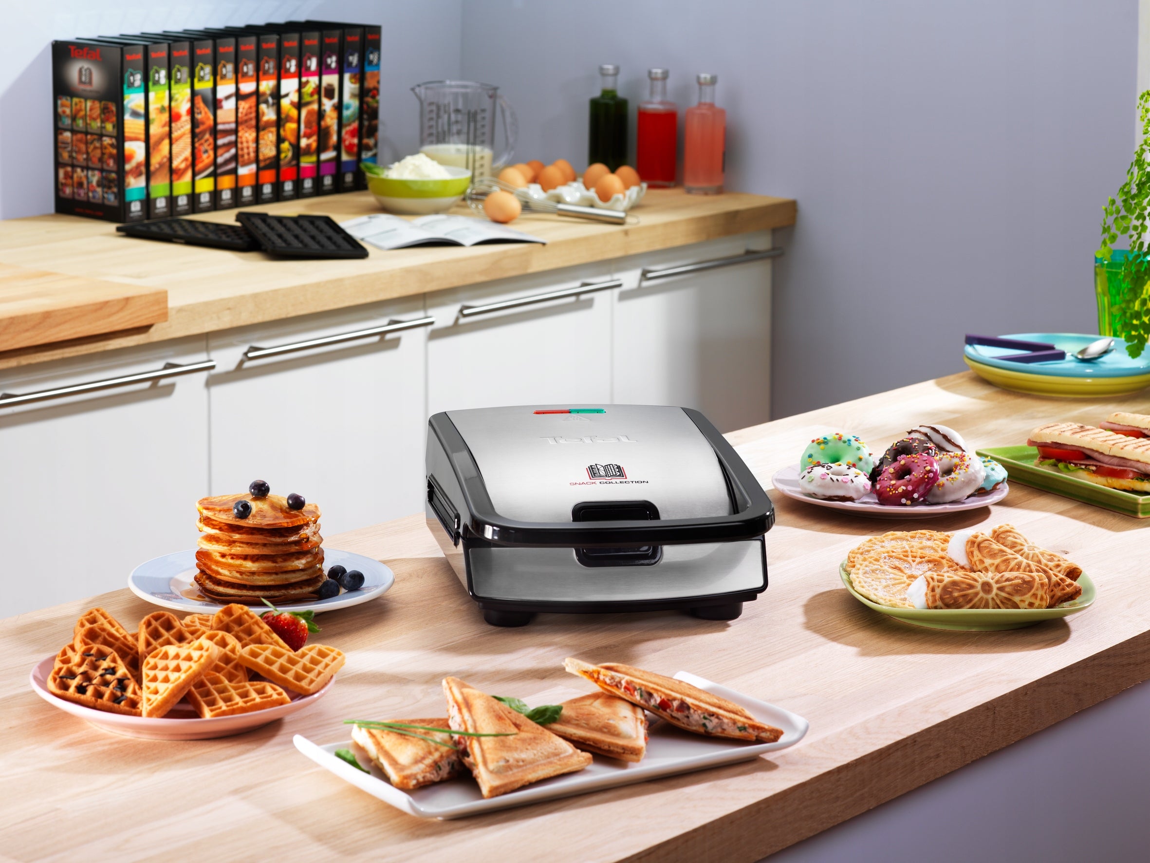 Toaster Waffle Iron for sandwiches Tefal Snack Collection SW852D12 Brand Tefal