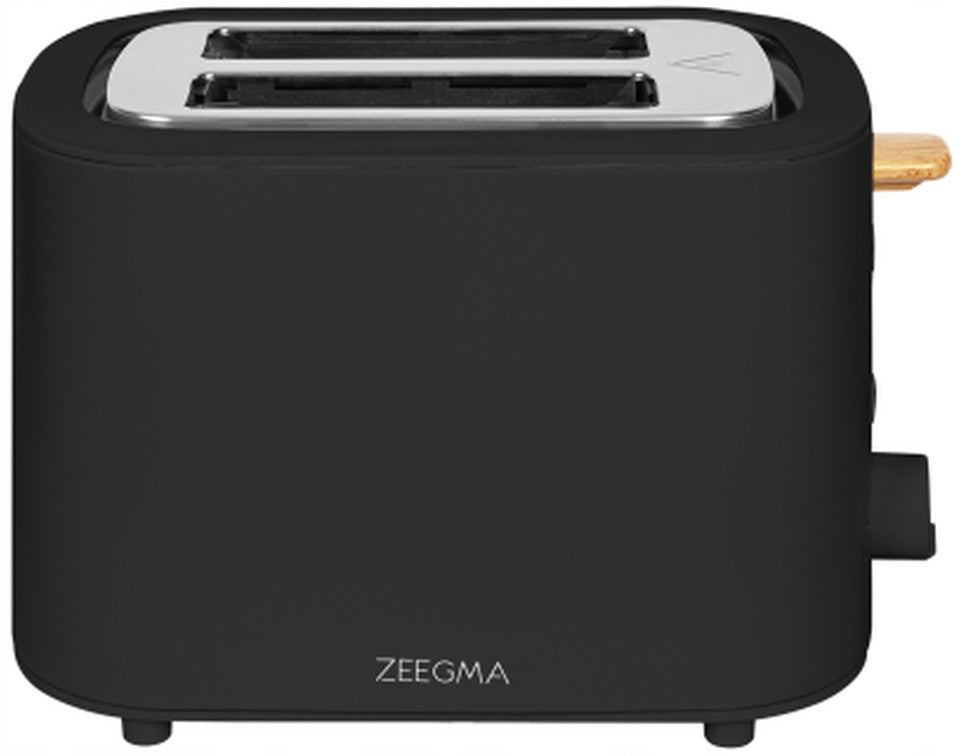 Toaster Zeegma Wood Black 820W 6 Degree Toasting 2 Toast crumb tray Power rating 820 W