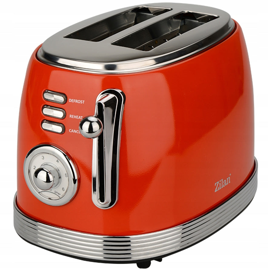 Toaster Zilan RETRO BREAD TOASTER red 850 W Brand no brand