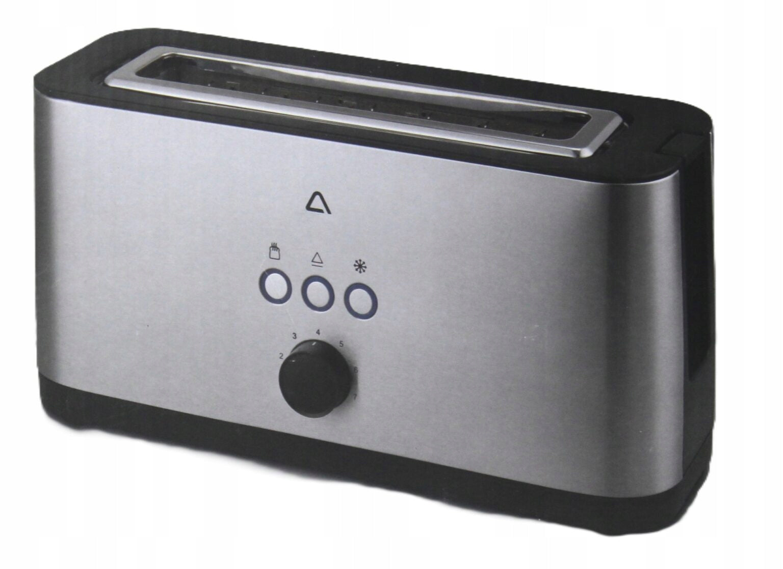 Toaster for 2 Toasts Ambiano 1030W Stainless Steel INOX
