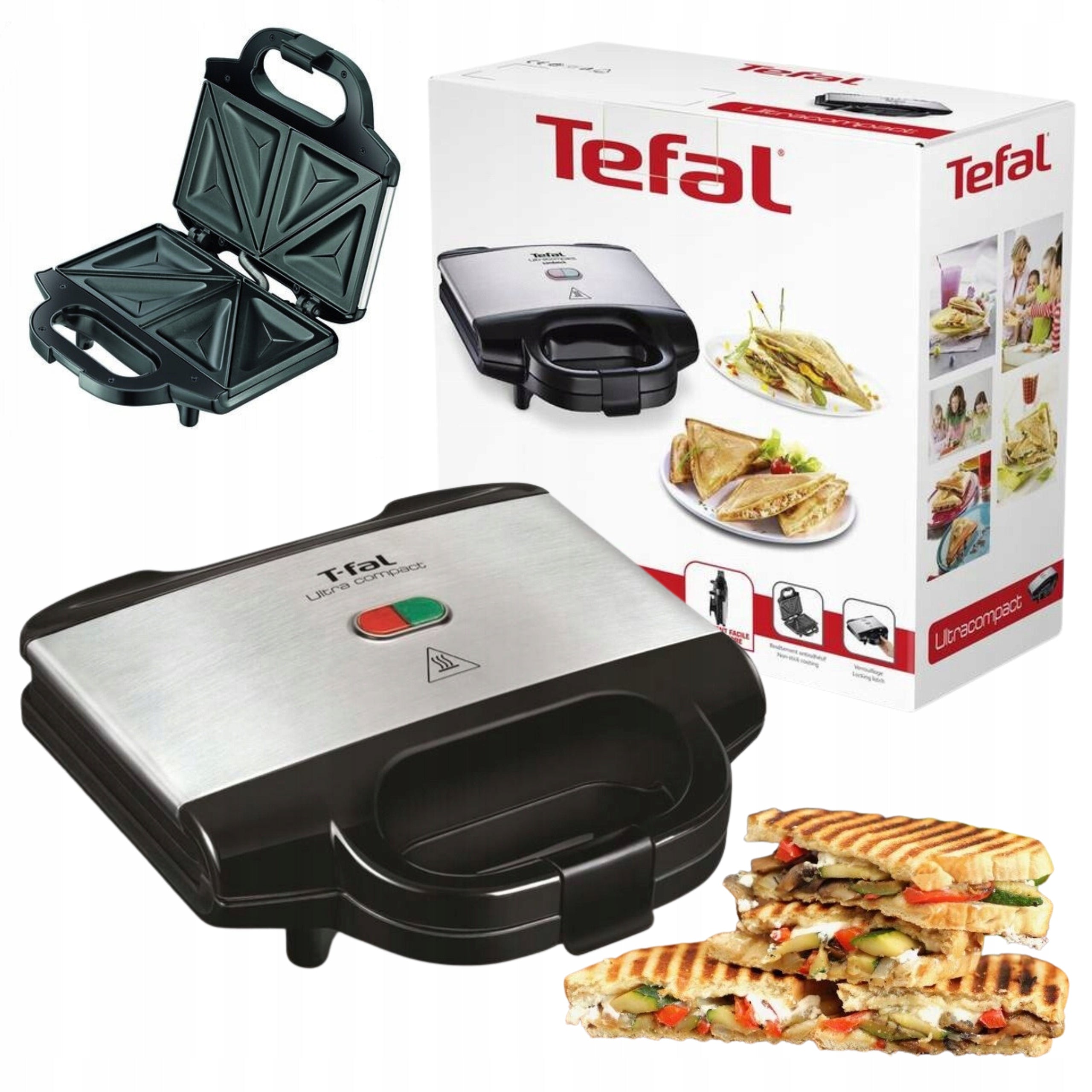 Toaster for toast sandwiches Tefal UltraCompact SM1552 sandwich 700W