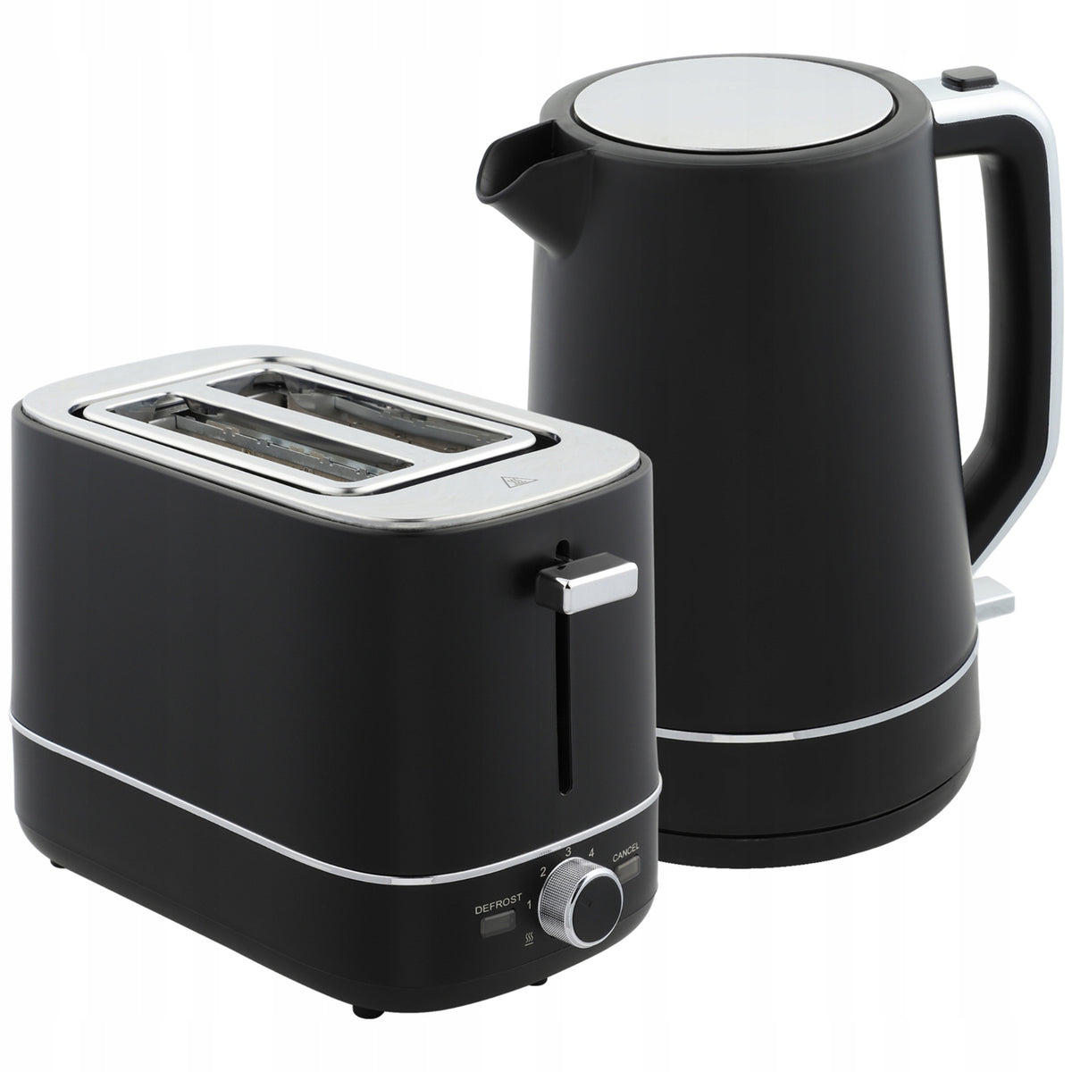 Toaster + kettle set 2200W, 1,7l, black