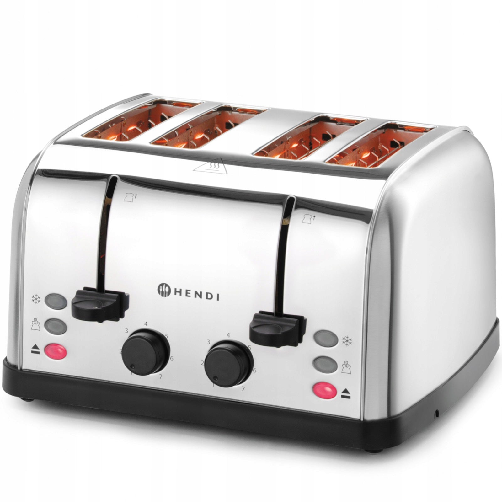 Toaster sandwich toaster for 4 toasts 3 functions 7 heating levels 1500 W