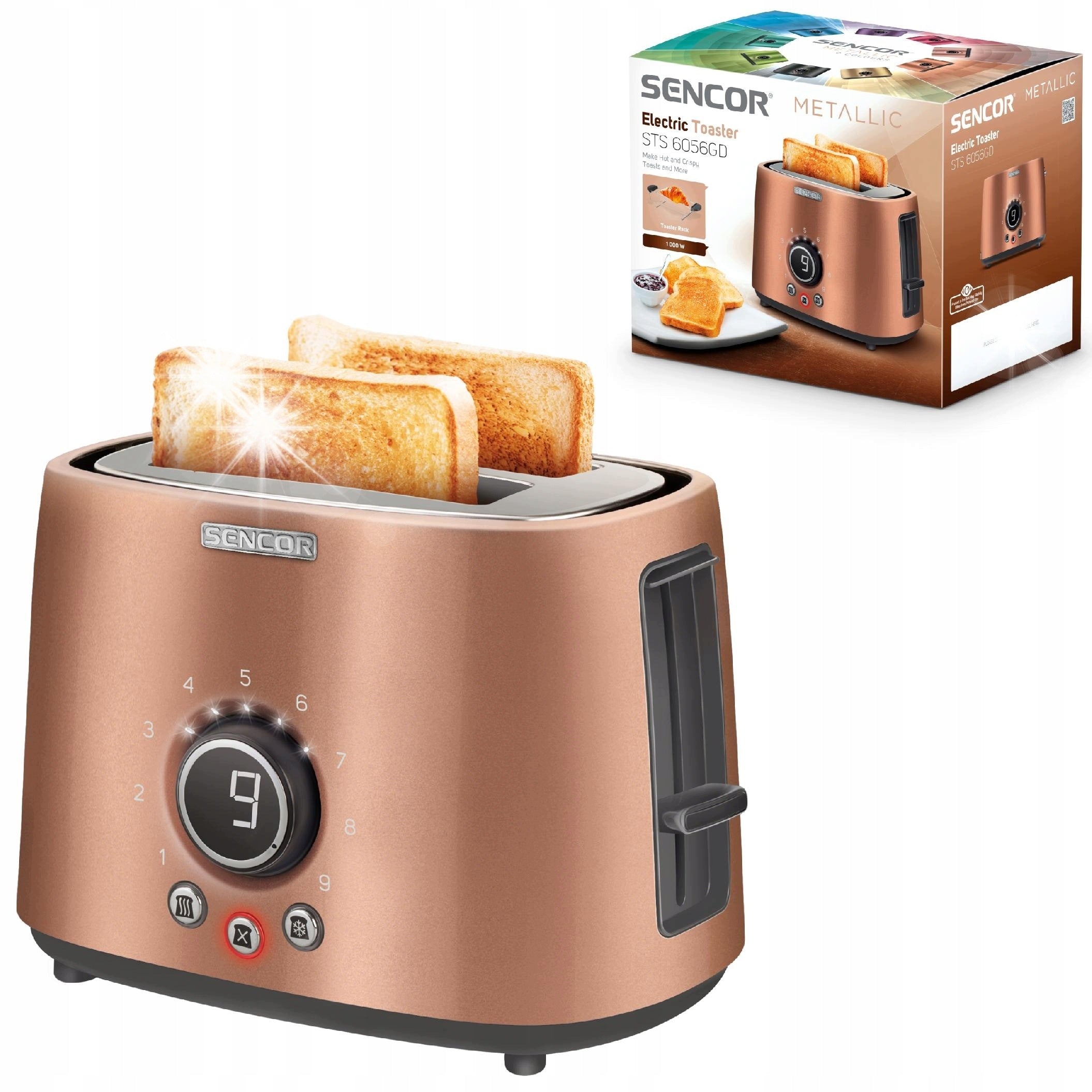 Toaster toaster Sencor STS 6056GD 1000W tray