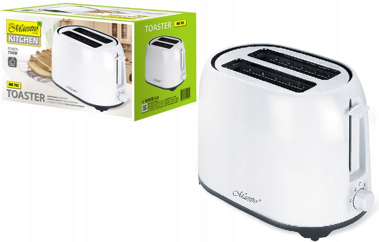 Toaster toaster sandwich toaster MR702 white 750W crumb tray Power rating 750 W