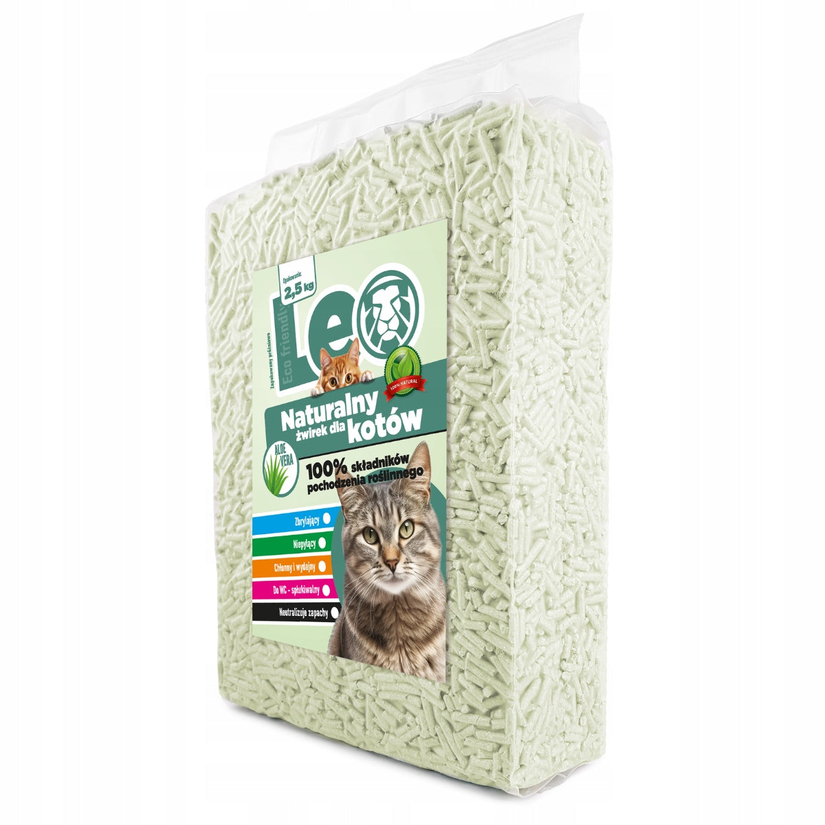 Tofu Litter for Cat Leo Aloe Clumping 2.5kg for Toilet Manufacturer code A003