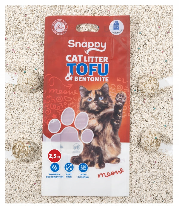 Tofu litter cat litter absorbing clumping odor 2,5kg SNAPPY