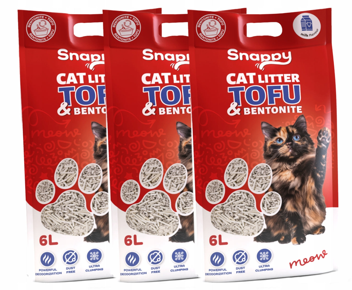 Tofu litter cat litter absorbing clumping odor 7.5kg SNAPPY
