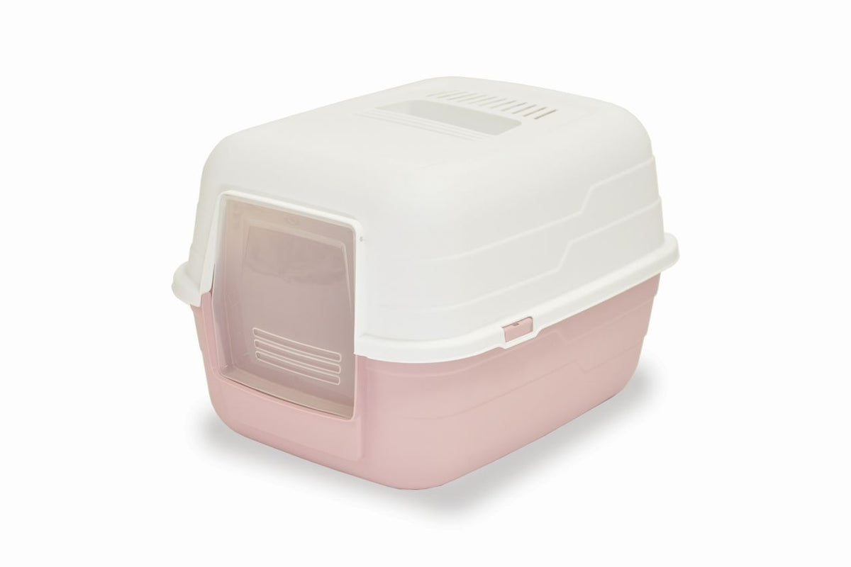 Toilet Cuvette closed Pratic white-pink