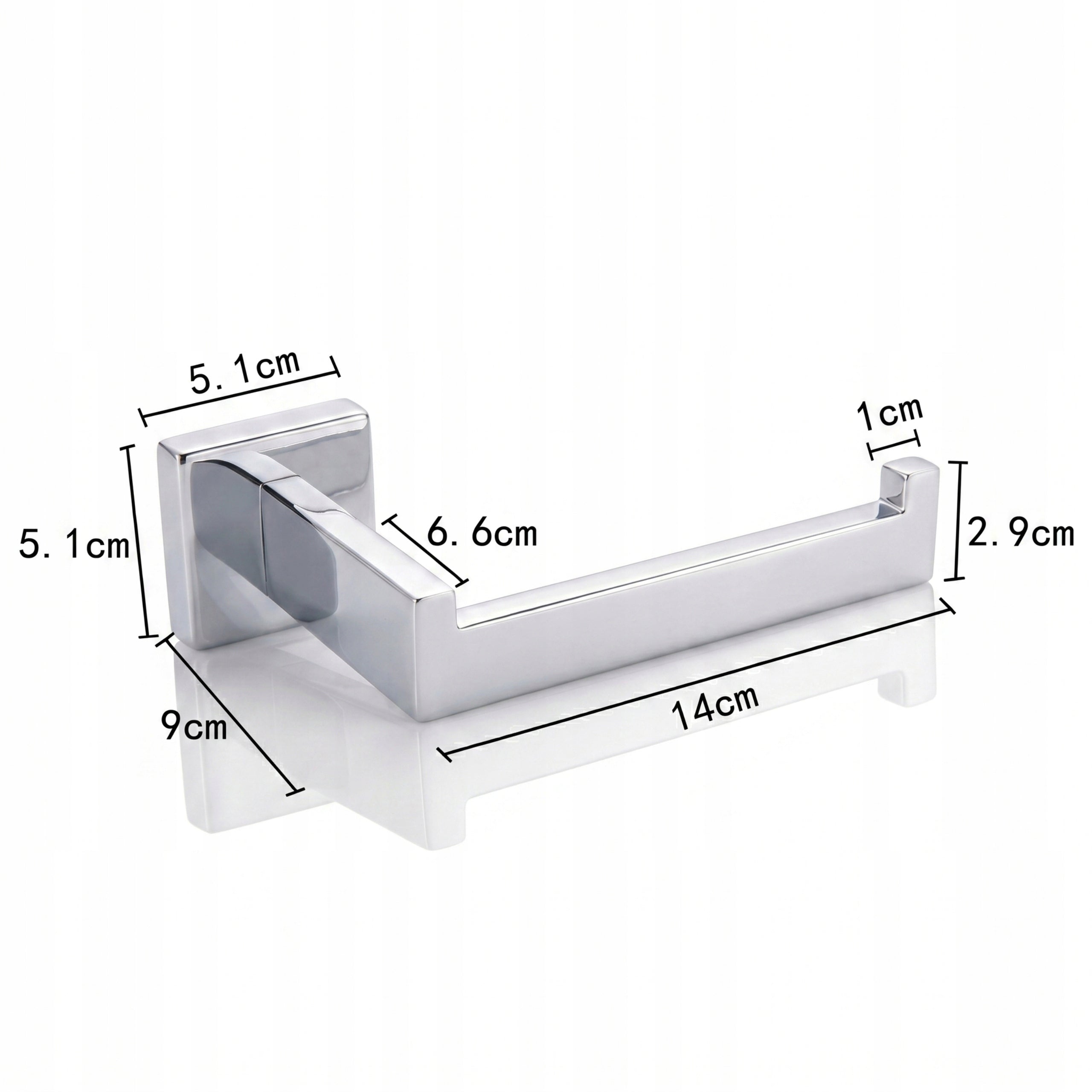 Toilet Paper Holder Chrome Bathroom Hanger Silver Wall Mounted Brand BEMINGO