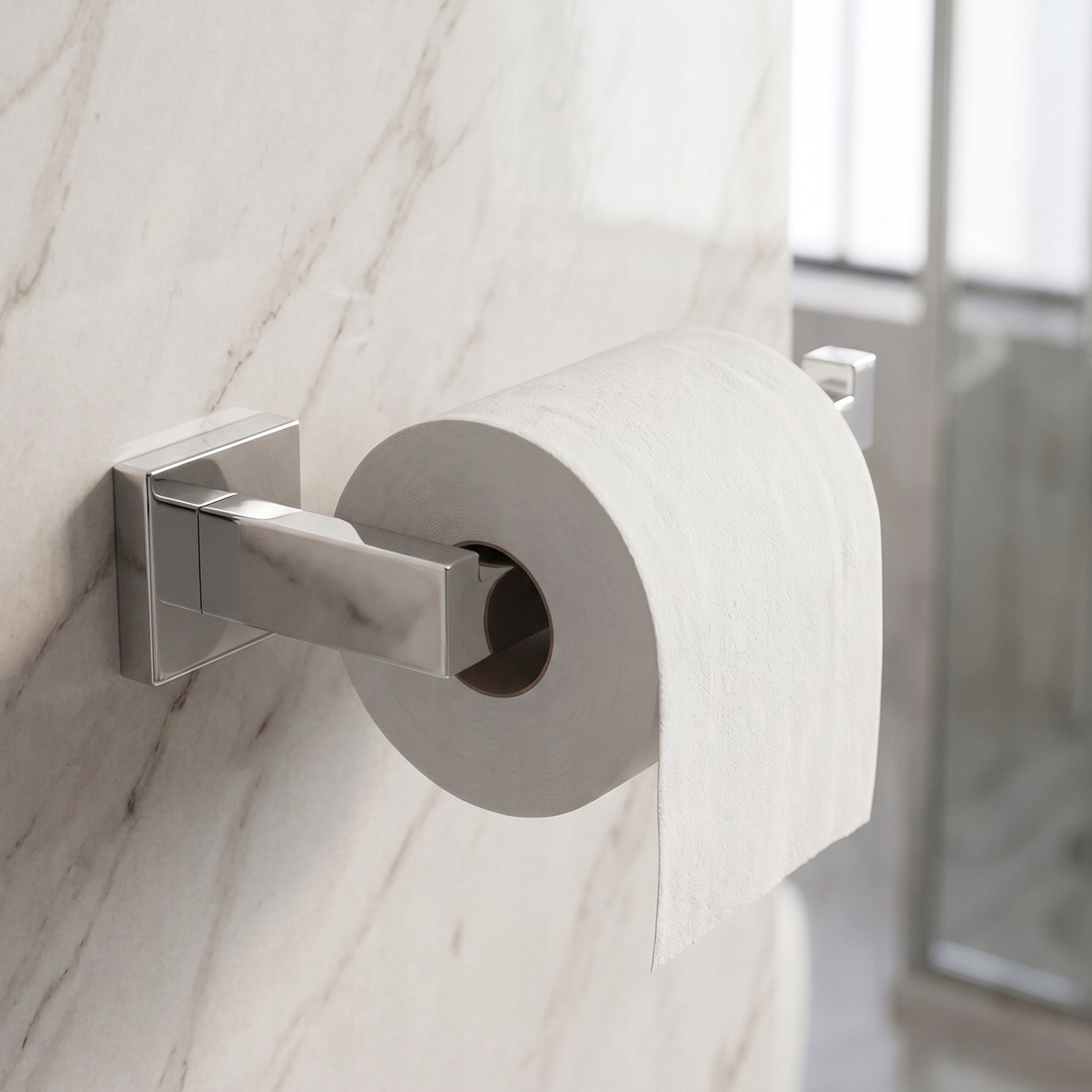 Toilet Paper Holder Chrome Bathroom Hanger Silver Wall Mounted Manufacturer code LOT-PH-CH