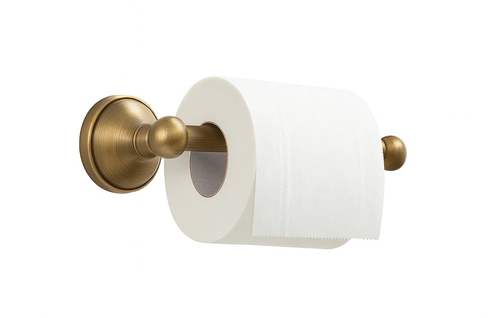 Toilet Paper Holder Gold Old Gold Retro for OLD Wall Towels