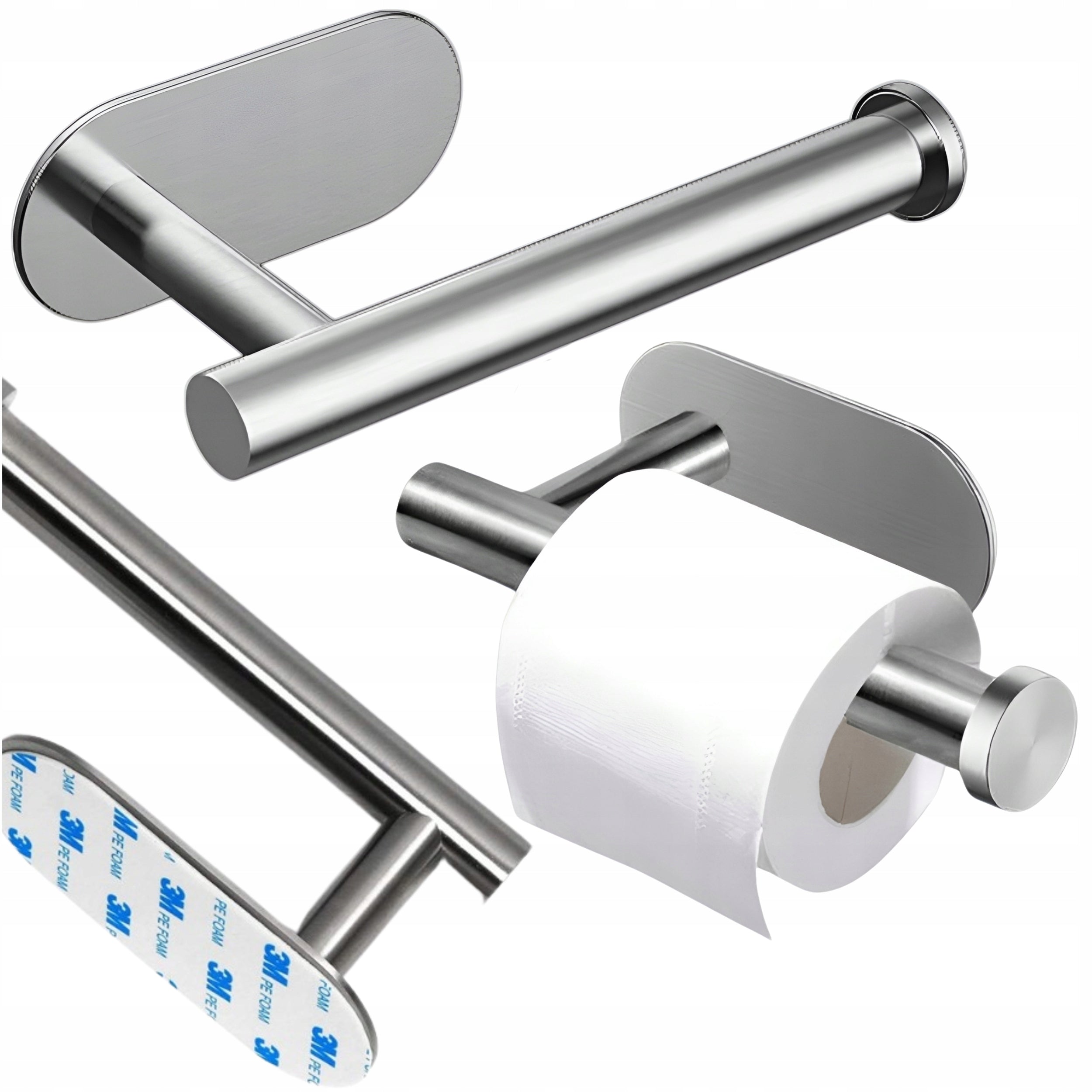 Toilet Paper Holder Hanger LOFT Metal Premium Satin Metal Brand no brand