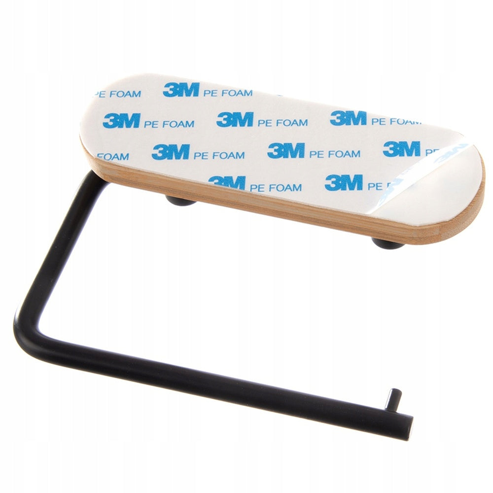 Toilet Paper Holder Self Adhesive Bathroom Hanger Bamboo Metal Manufacturer code 5900670116528