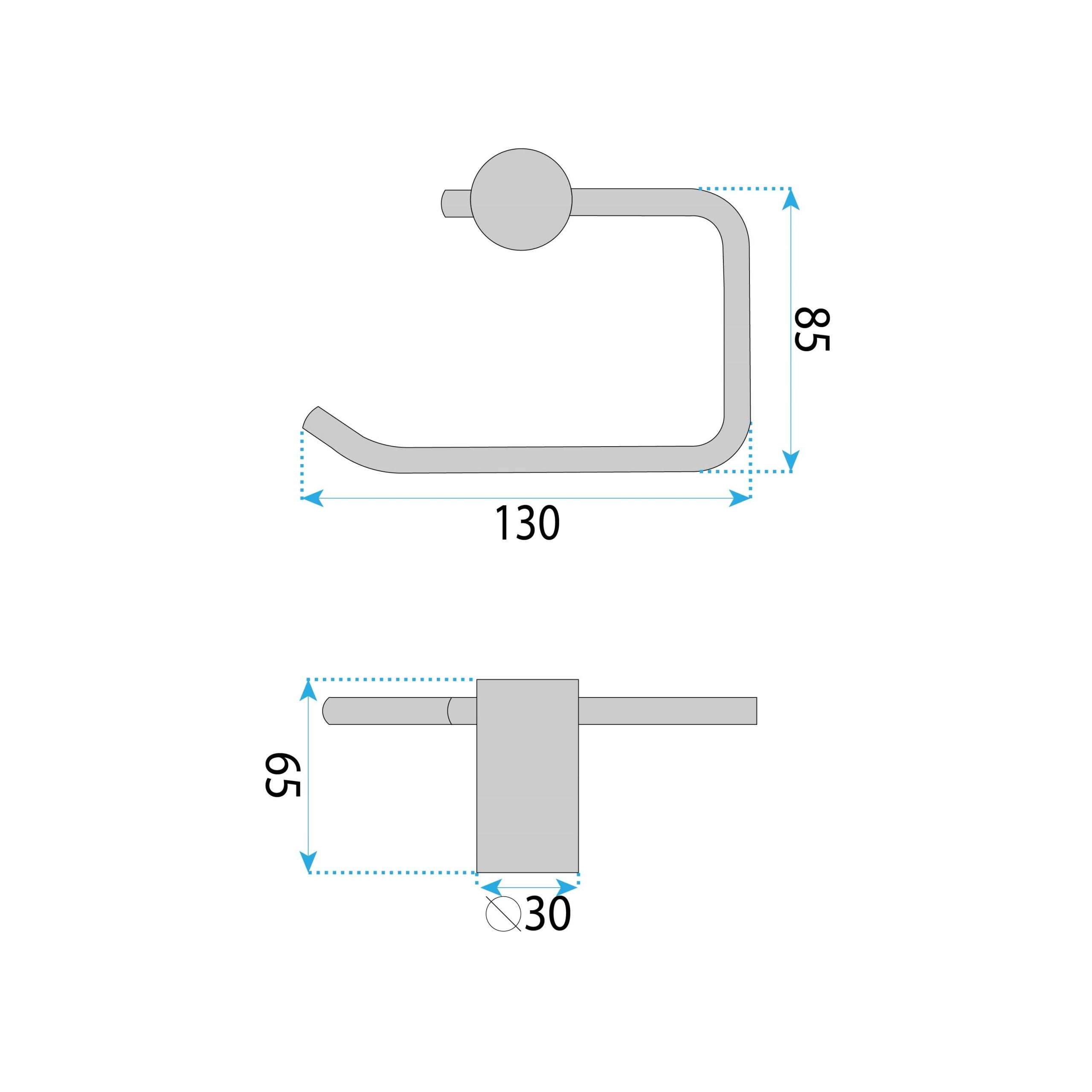 Toilet Paper Holder Wall Mounted Copper Brushed Packaging status original