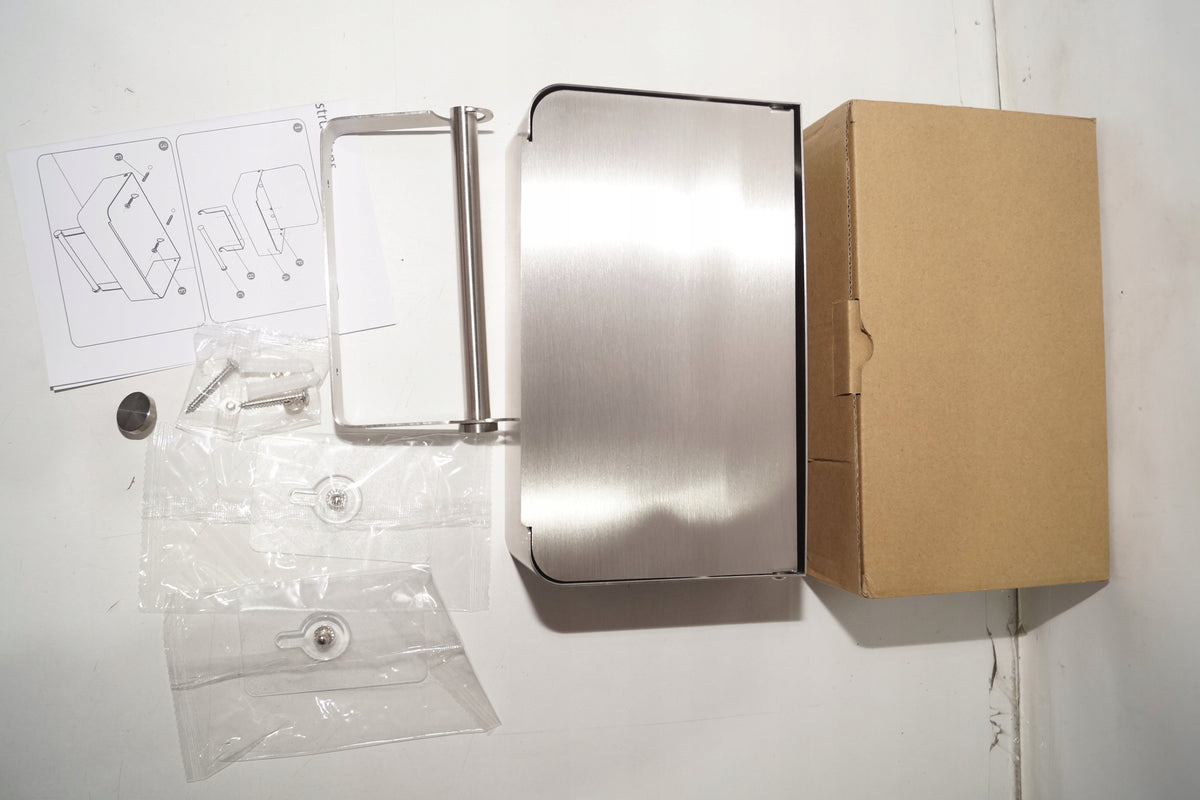 Toilet Paper Holder with Shelf Hanger Toilet WIPES Container Manufacturer code VKEDD